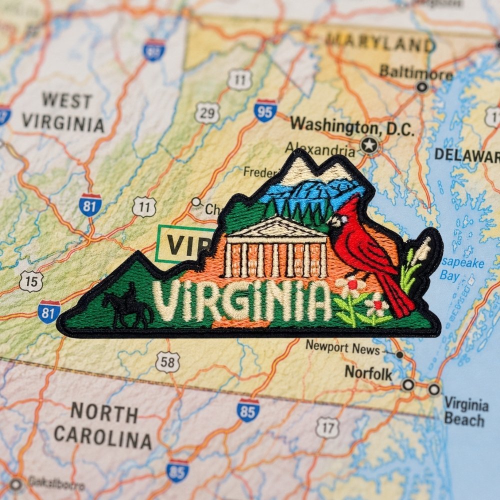 Virginia Patch – embroidered iron-on patch