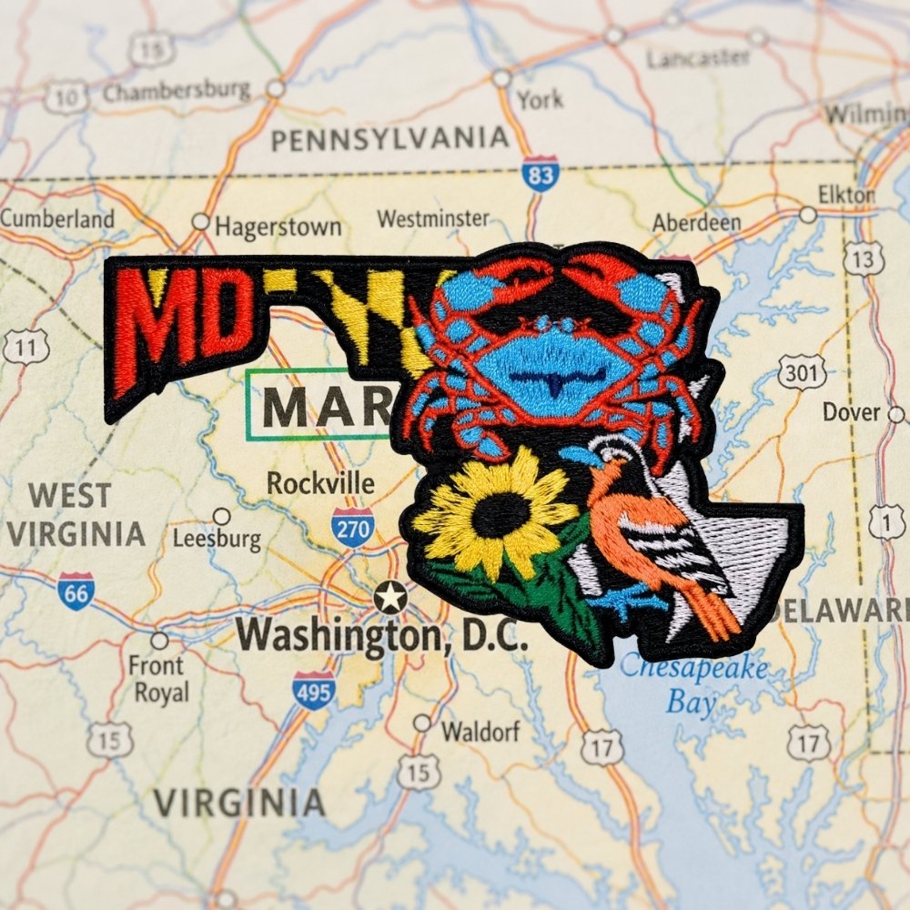 Maryland Patch – embroidered iron-on patch