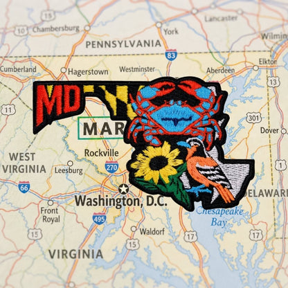 Maryland Patch – embroidered iron-on patch