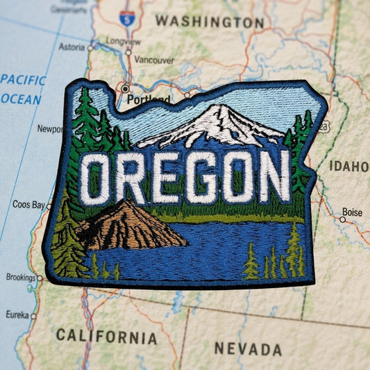 Oregon Patch – embroidered iron-on patch