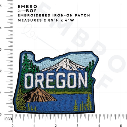 Oregon Patch size reference – embroidered patch
