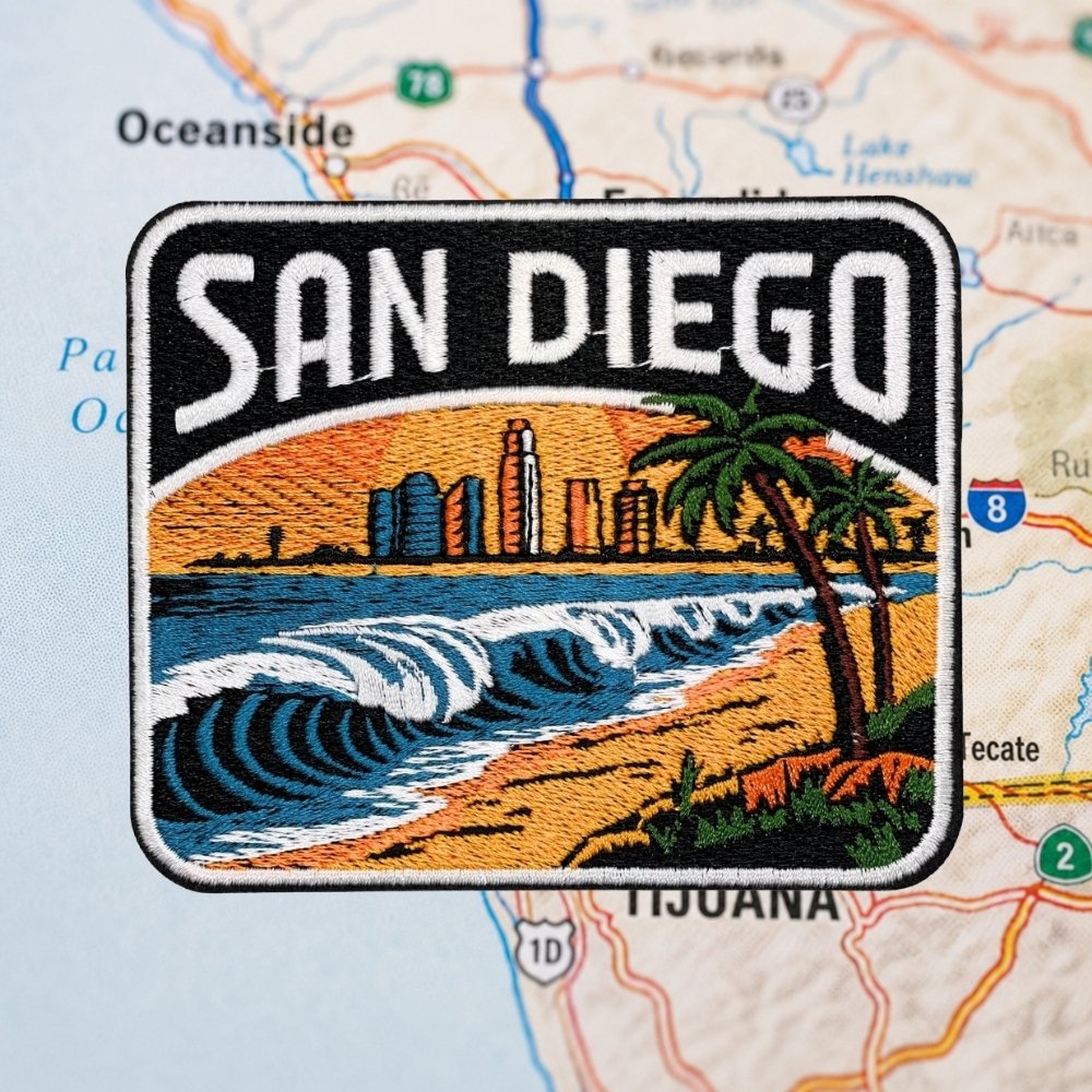 San Diego Patch – embroidered iron-on patch
