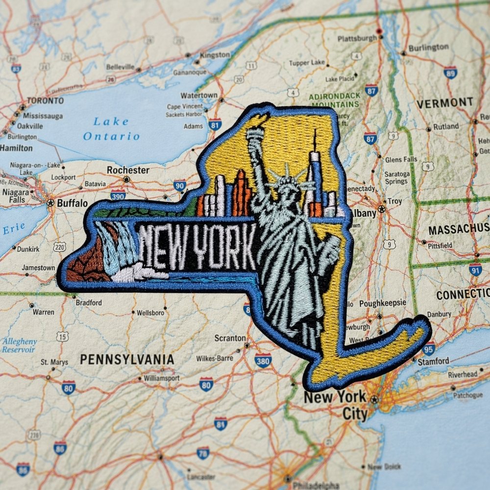 New York Patch – embroidered iron-on patch