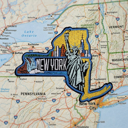 New York Patch – embroidered iron-on patch