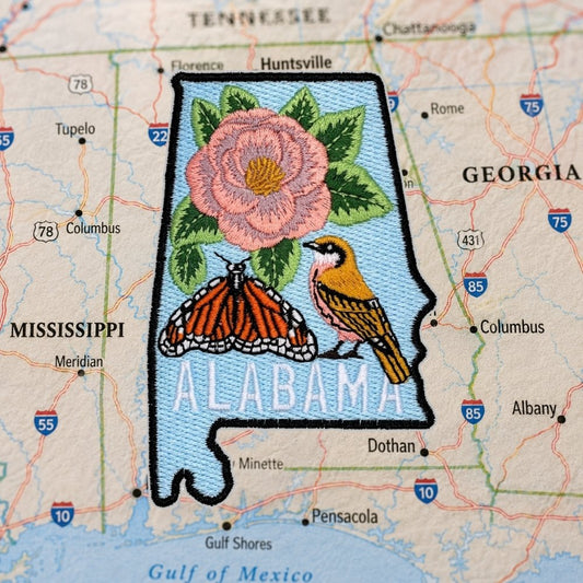 Alabama Patch – embroidered iron-on patch