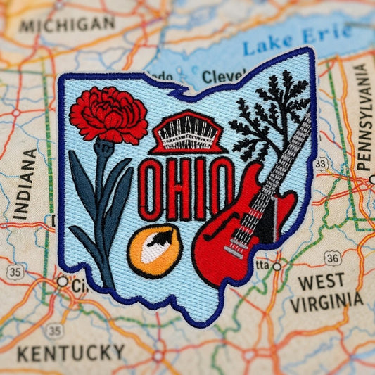 Ohio Patch – embroidered iron-on patch