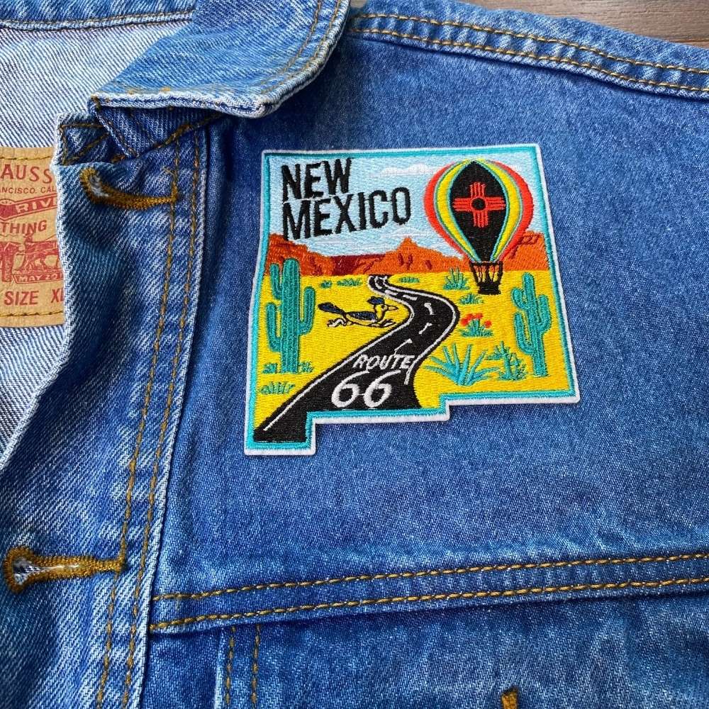 New Mexico Patch on a backpack – iron-on embroidered patch