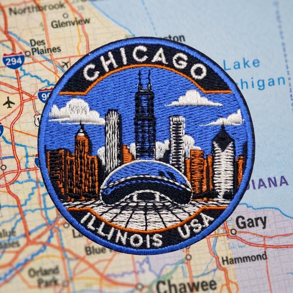 Chicago Patch – embroidered iron-on patch