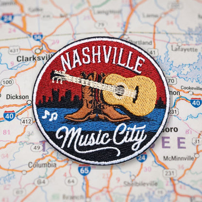 Nashville Tennessee Patch – embroidered iron-on patch