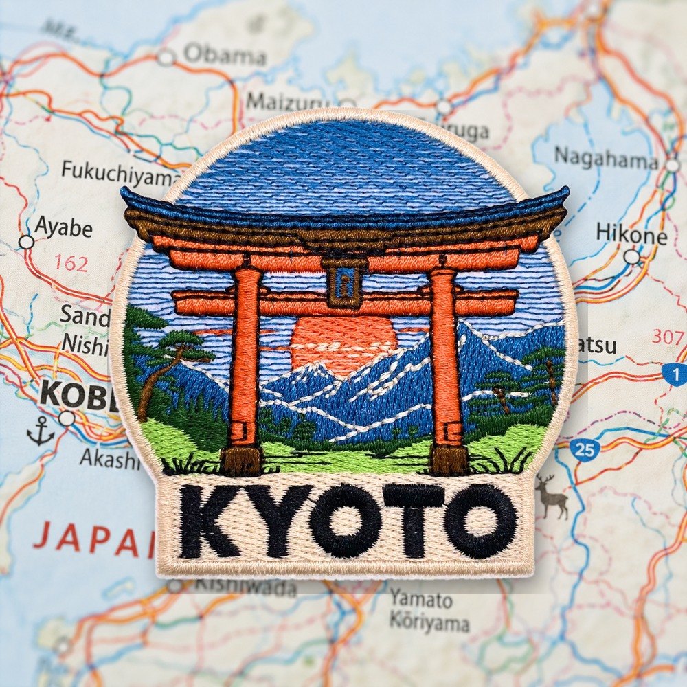 Kyoto Japan Patch – embroidered iron-on patch