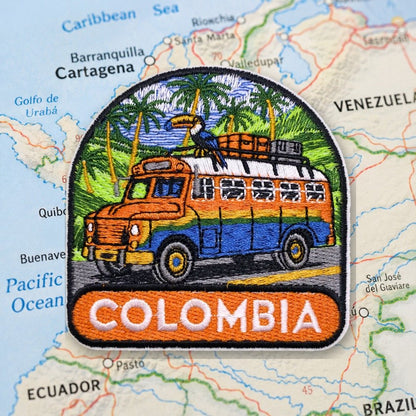 Colombia Patch – embroidered iron-on patch