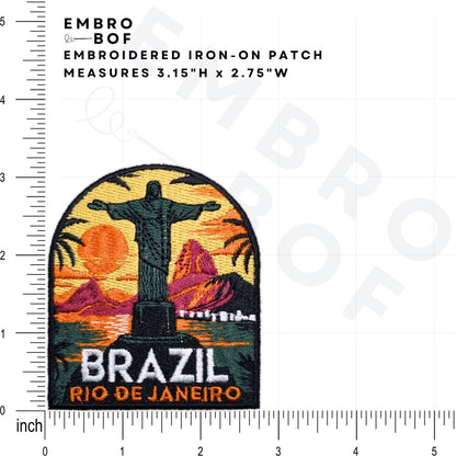 Brazil Patch size reference – embroidered patch