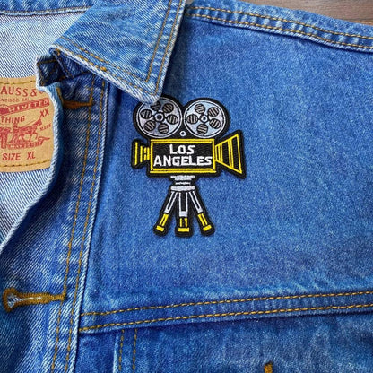 Los Angeles Patch on a backpack – iron-on embroidered patch
