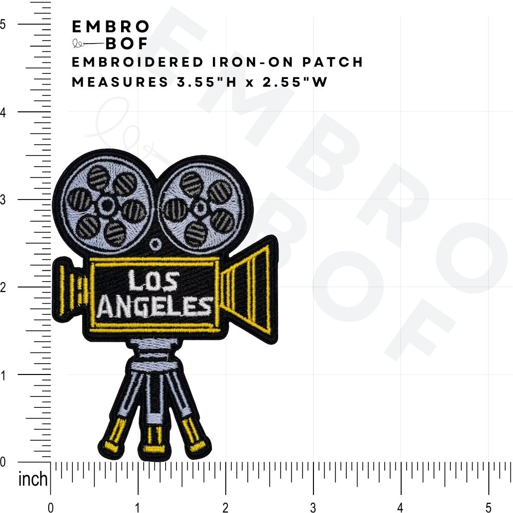 Los Angeles Patch size reference – embroidered patch