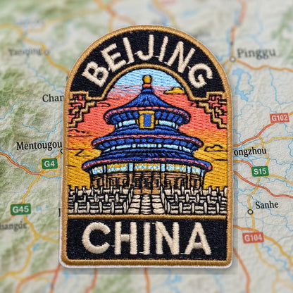 Beijing Patch – embroidered iron-on patch