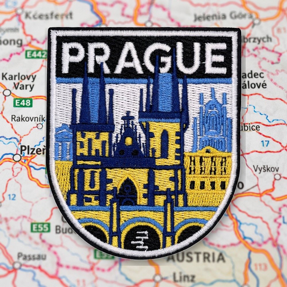 Prague Patch – embroidered iron-on patch