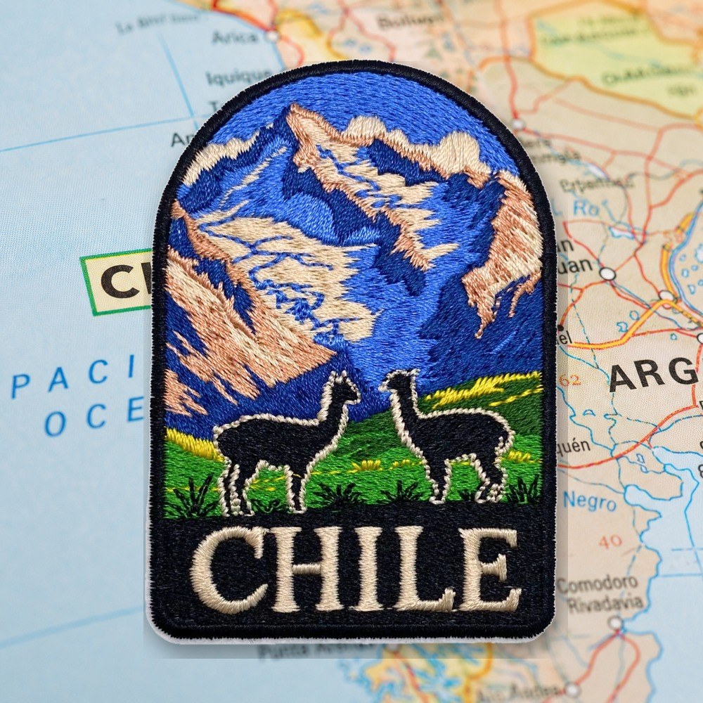 Majestic Andes of Chile Patch – embroidered iron-on patch