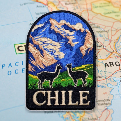 Majestic Andes of Chile Patch – embroidered iron-on patch