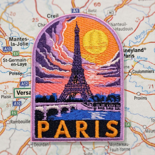 Eiffel Tower Paris Patch – embroidered iron-on patch