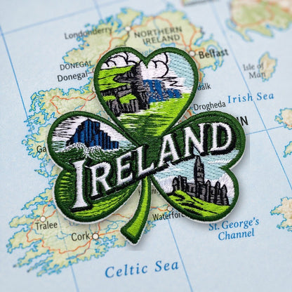 Shamrock Ireland Patch – embroidered iron-on patch