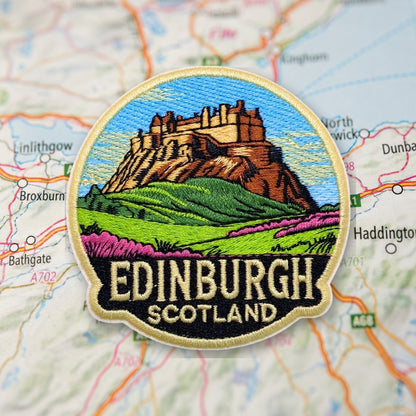 Edinburgh Castle Scotland Patch – embroidered iron-on patch