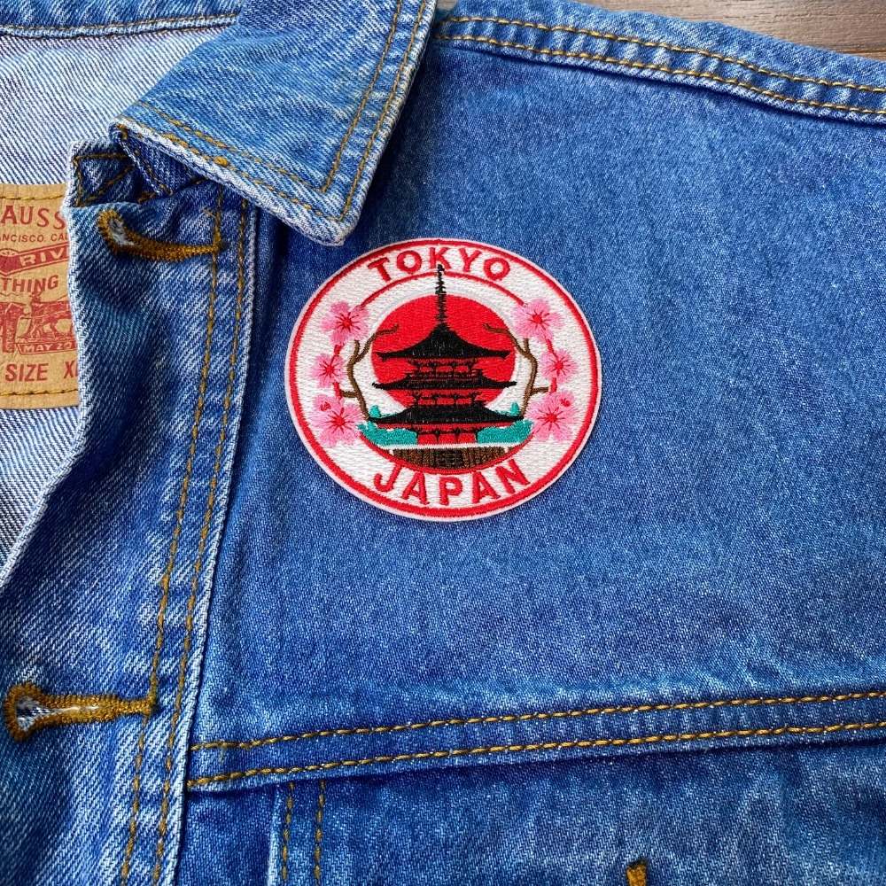 Tokyo Japan Patch on a backpack – iron-on embroidered patch