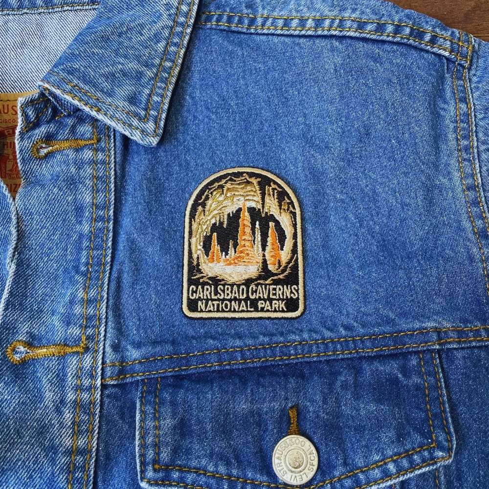 Carlsbad Caverns National Park Patch on a backpack – iron-on embroidered patch