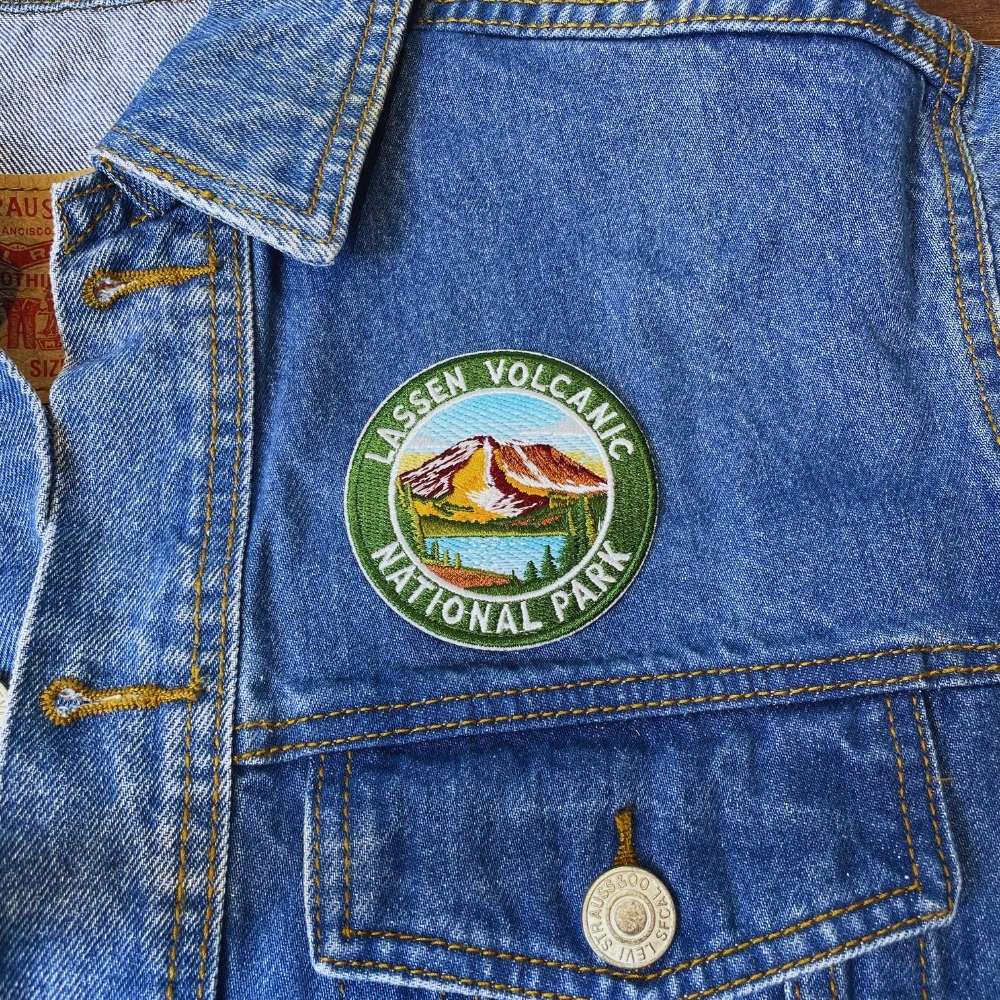 Lassen Volcanic National Park Patch on a backpack – iron-on embroidered patch