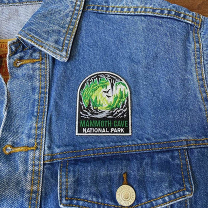 Mammoth Cave National Park Patch on a backpack – iron-on embroidered patch