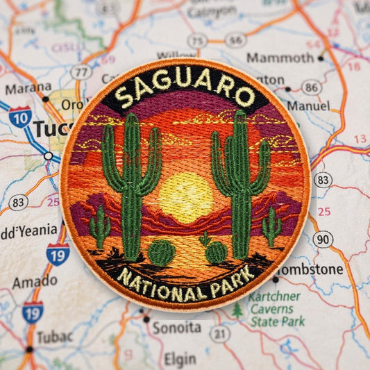 Saguaro National Park Patch – embroidered iron-on patch
