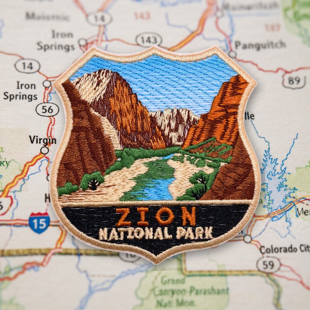 Zion National Park Patch – embroidered iron-on patch