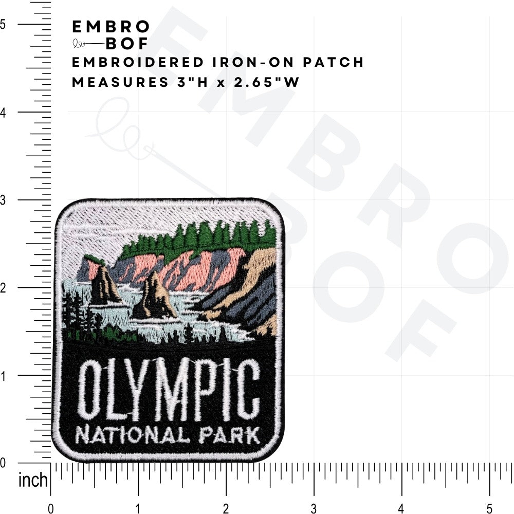 Olympic National Park Patch size reference – embroidered patch