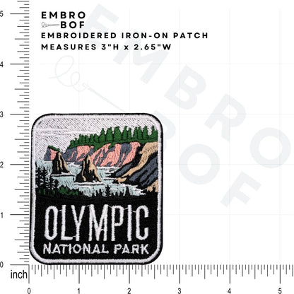 Olympic National Park Patch size reference – embroidered patch