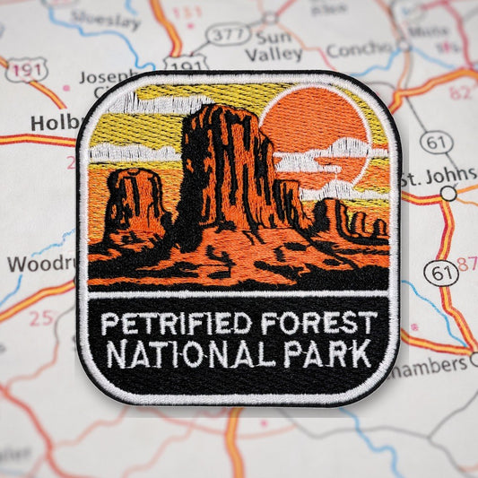 Petrified Forest National Park Patch – embroidered iron-on patch