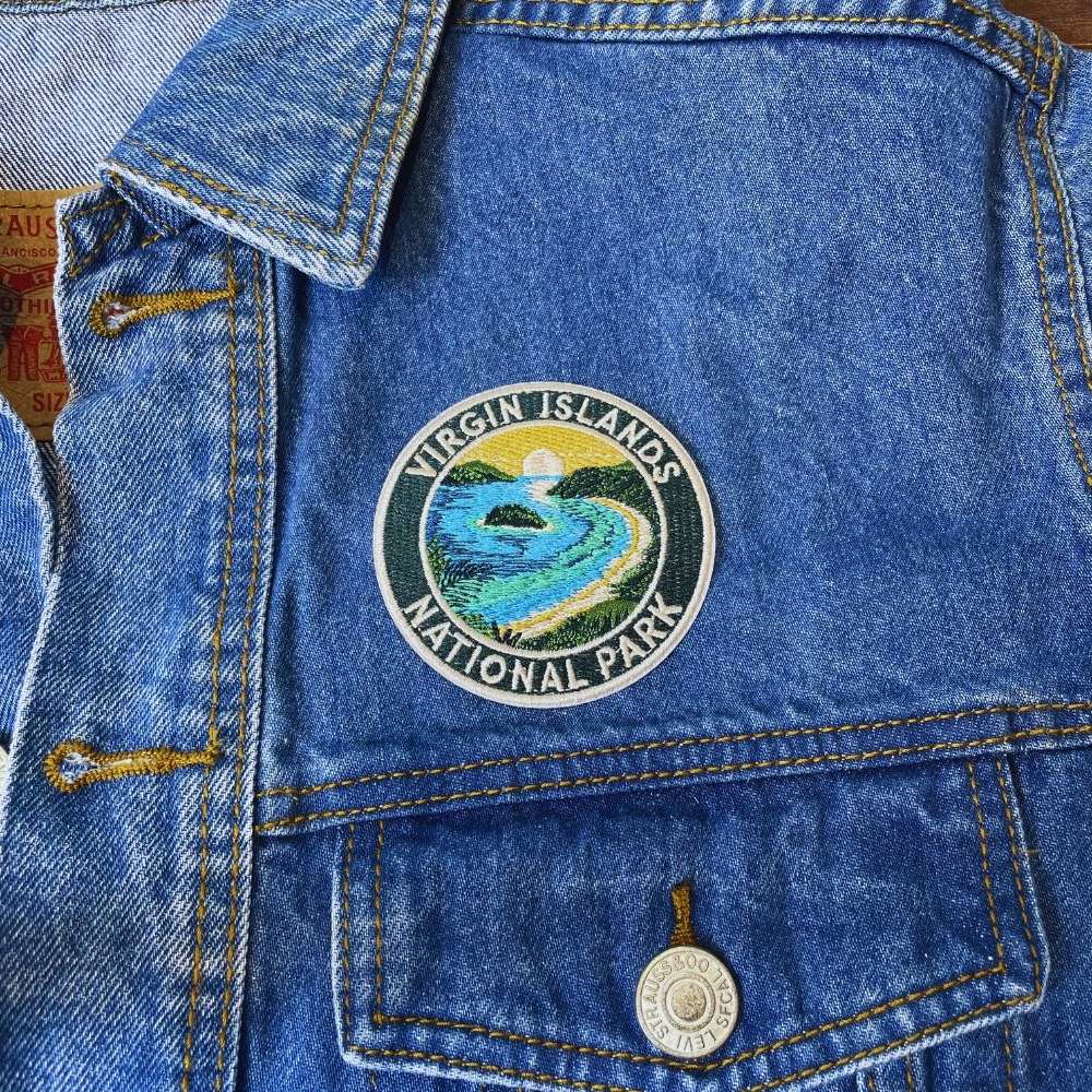 Virgin Islands National Park Patch on a backpack – iron-on embroidered patch