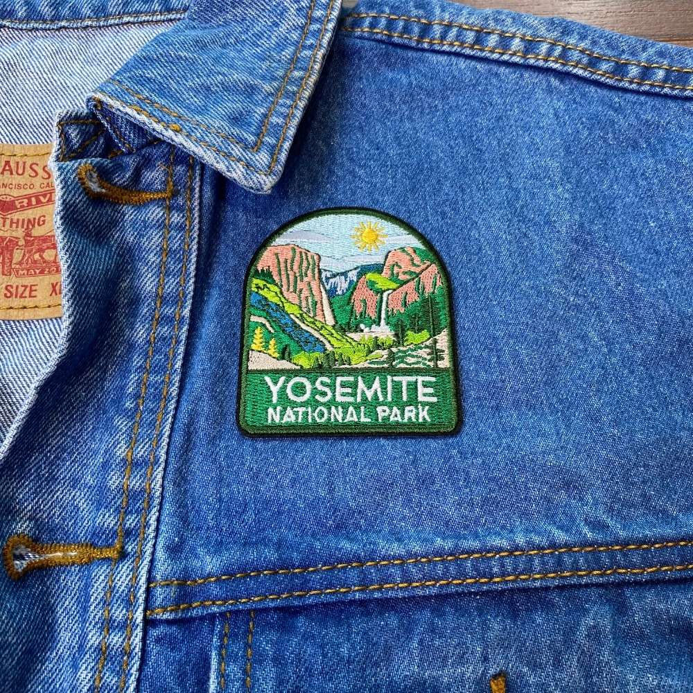 Yosemite National Park Patch on a backpack – iron-on embroidered patch