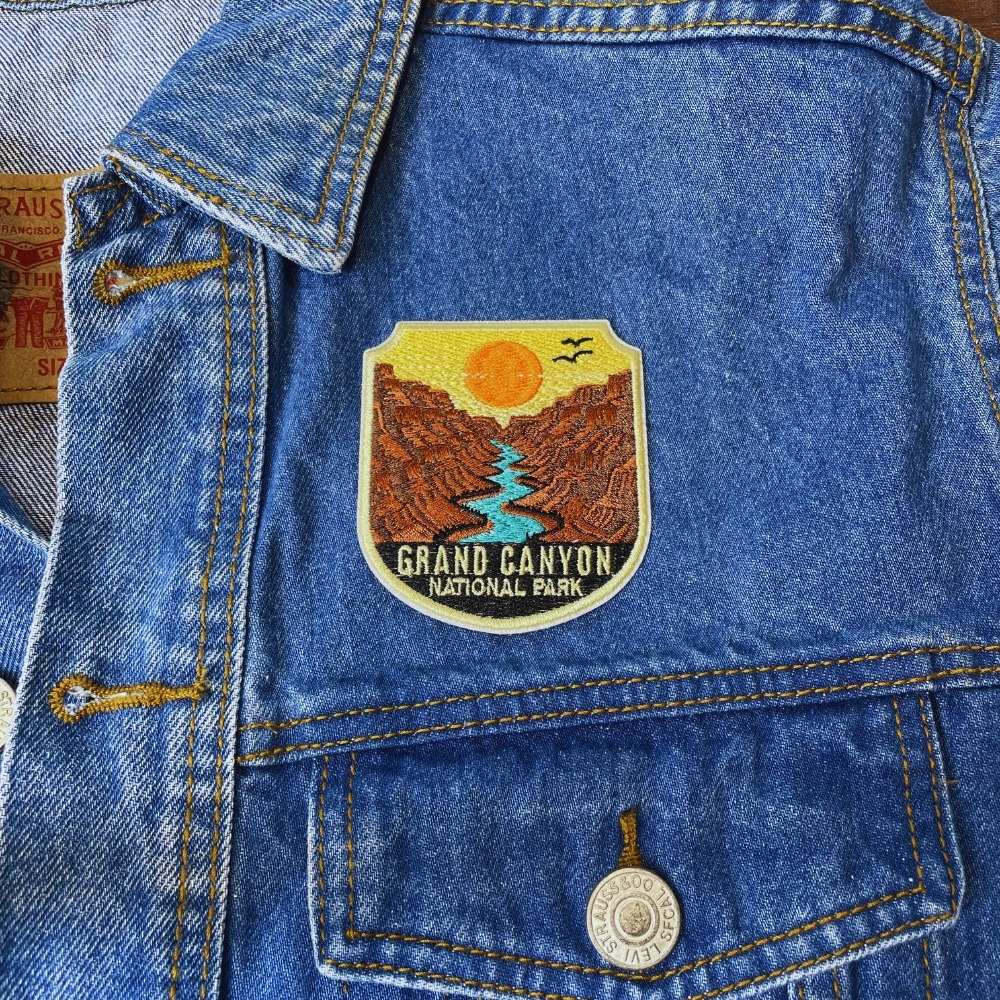 Grand Canyon National Park Patch on a backpack – iron-on embroidered patch