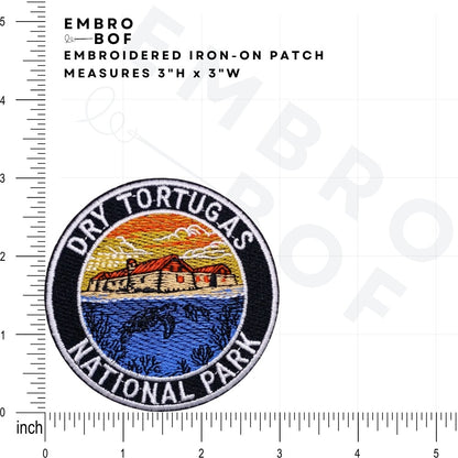 Dry Tortugas National Park Patch size reference – embroidered patch