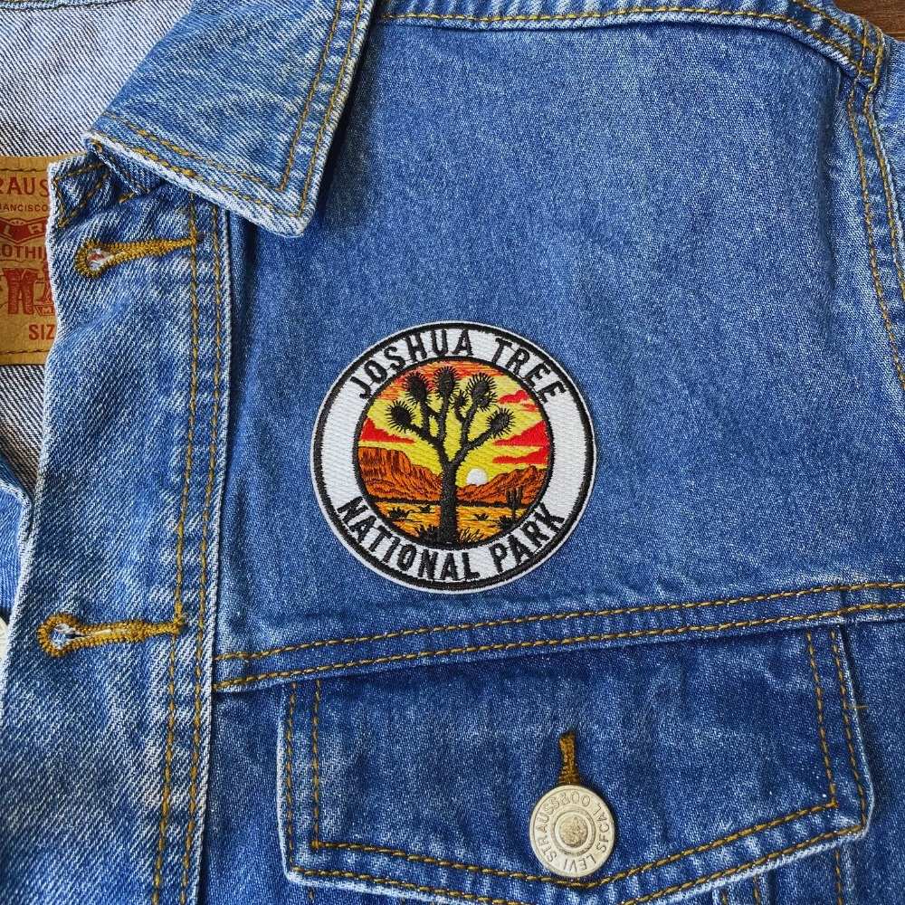 Joshua Tree National Park Patch on a backpack – iron-on embroidered patch