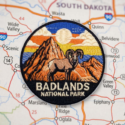 Badlands National Park Patch – embroidered iron-on patch