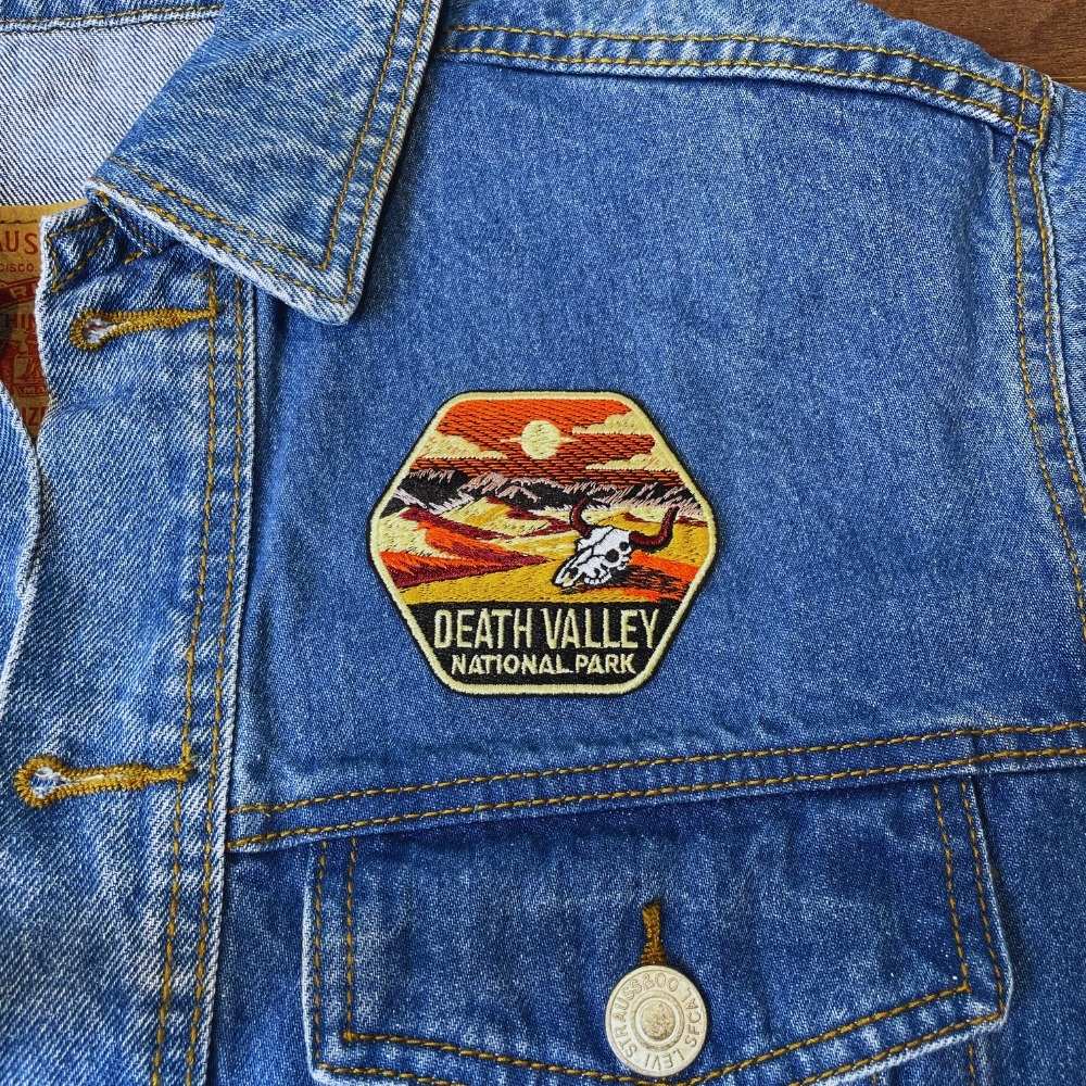Death Valley National Park Patch on a backpack – iron-on embroidered patch
