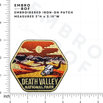 Death Valley National Park Patch size reference – embroidered patch