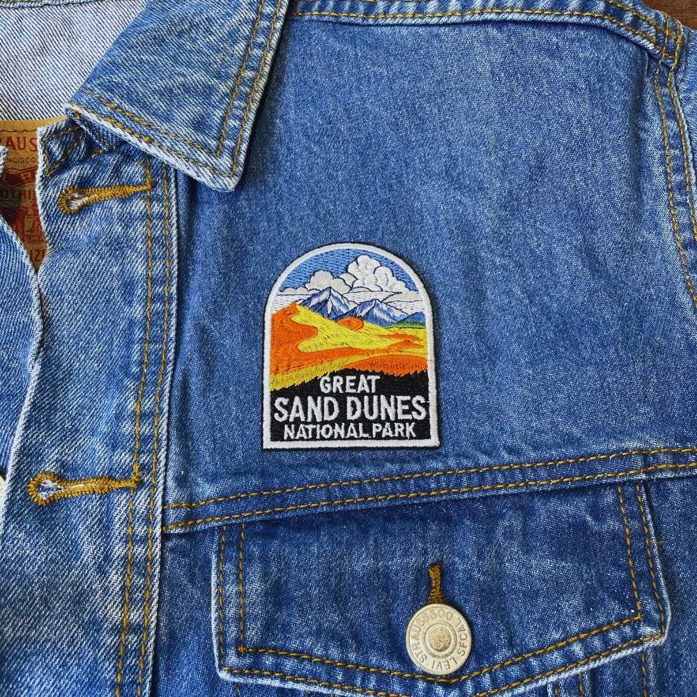 Great Sand Dunes National Park Patch on a backpack – iron-on embroidered patch