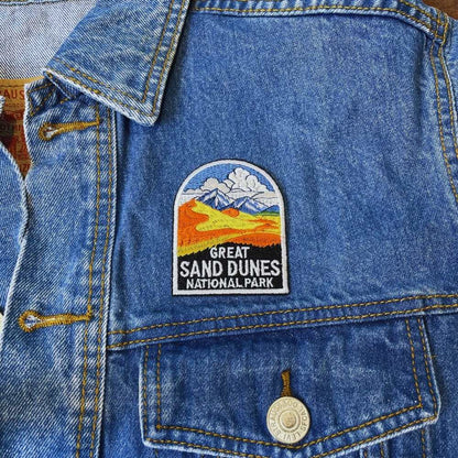 Great Sand Dunes National Park Patch on a backpack – iron-on embroidered patch