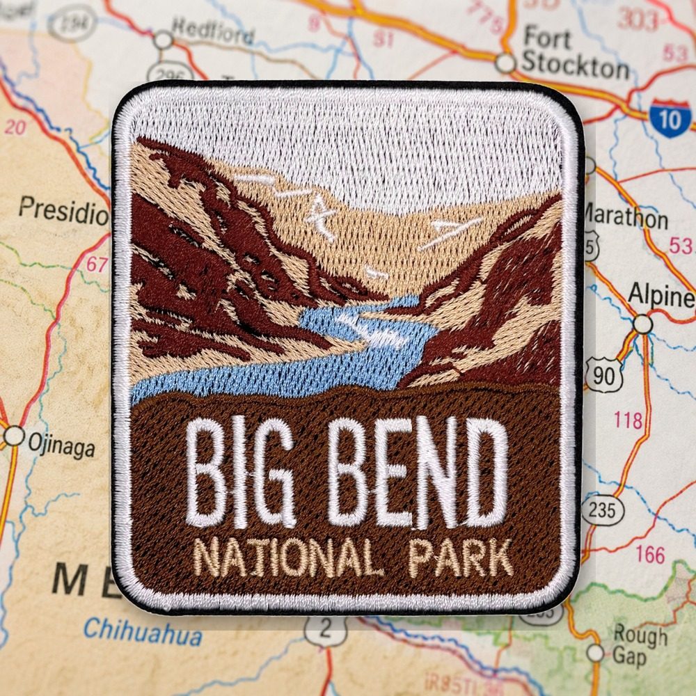 Big Bend National Park Patch – embroidered iron-on patch