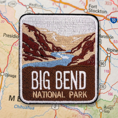 Big Bend National Park Patch – embroidered iron-on patch