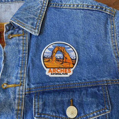 Arches National Park Patch on a backpack – iron-on embroidered patch