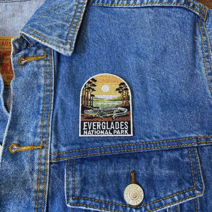 Everglades National Park Patch on a backpack – iron-on embroidered patch