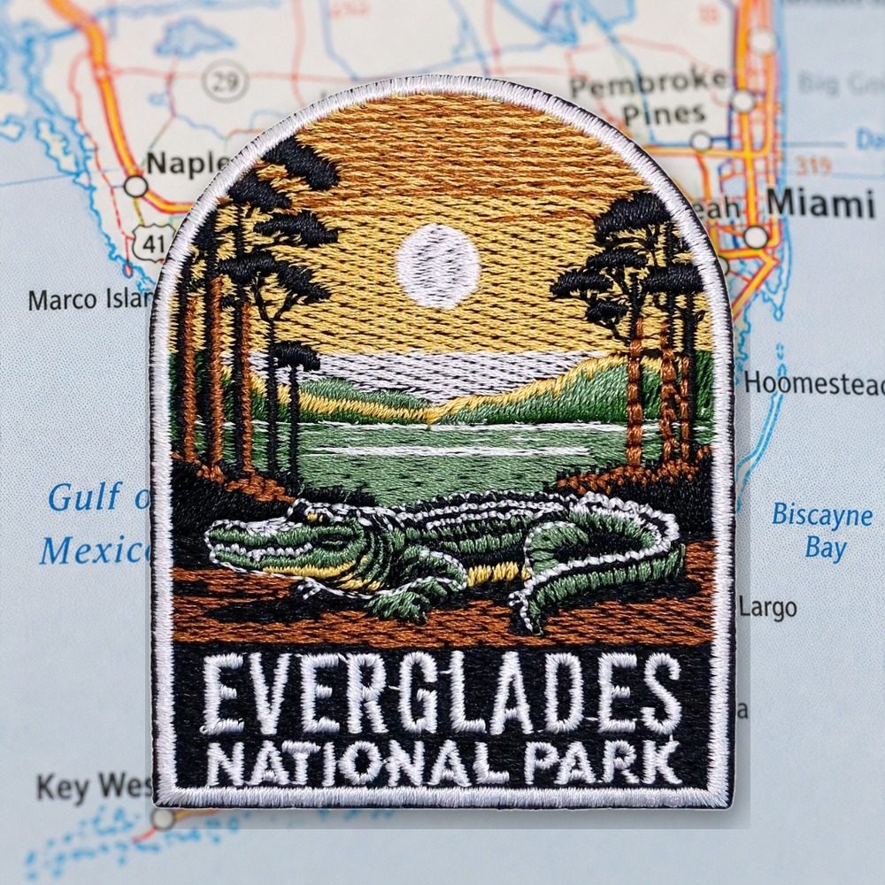 Everglades National Park Patch – embroidered iron-on patch