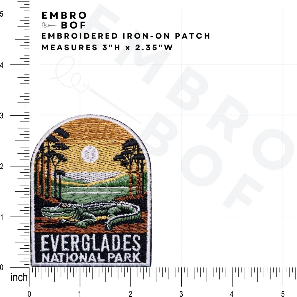 Everglades National Park Patch size reference – embroidered patch